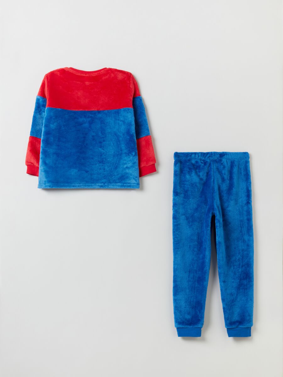 Pigiama in velour con ricamo Spider-Man_1