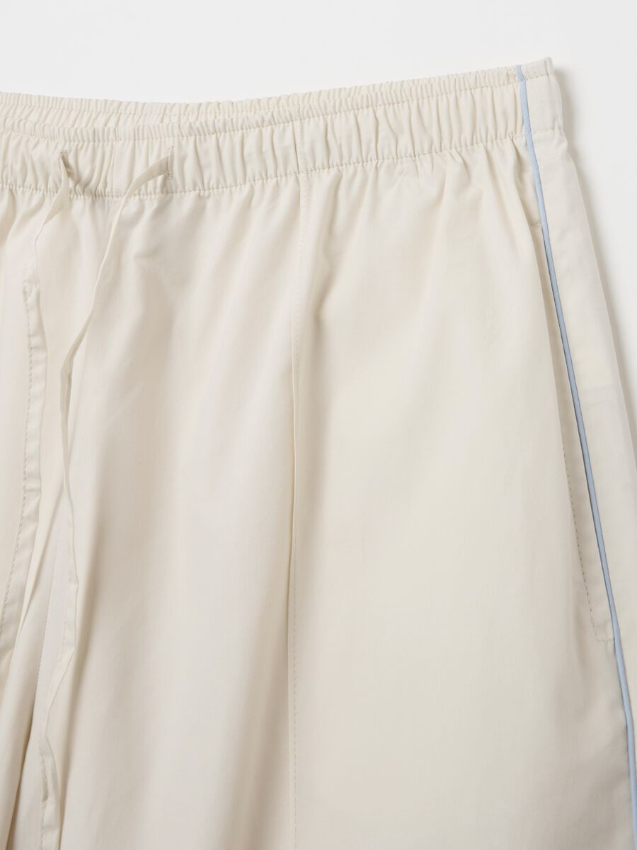 Poplin joggers with contrasting edging_5