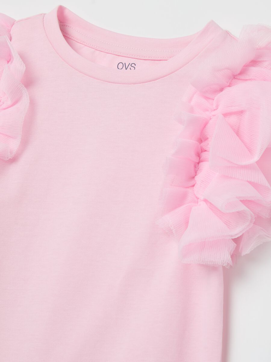 Cotton jogging set with flounce and print_2