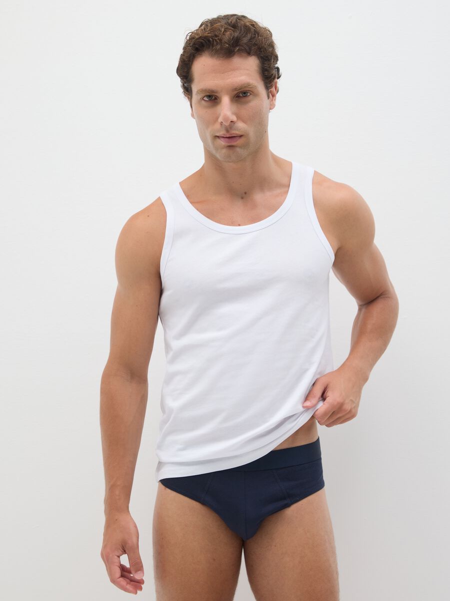 Set of multicolour pure cotton briefs with regular fit_0