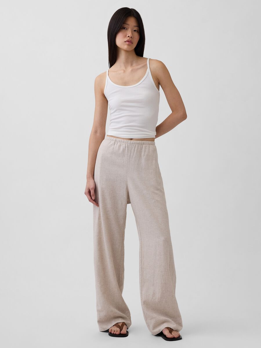 Linen-blend trousers_4