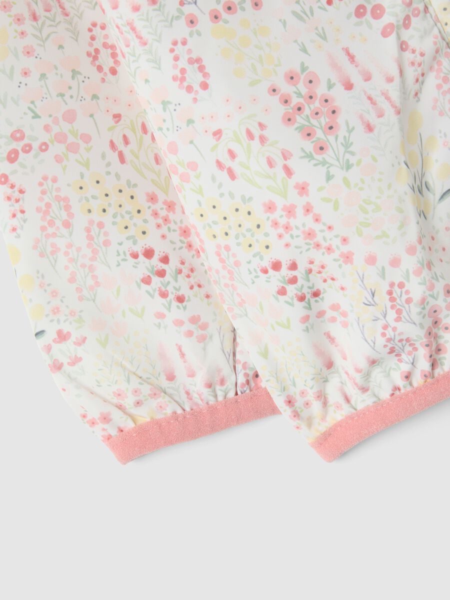 Giacca in tessuto multicolor regular fit con cappuccio per bimba_2