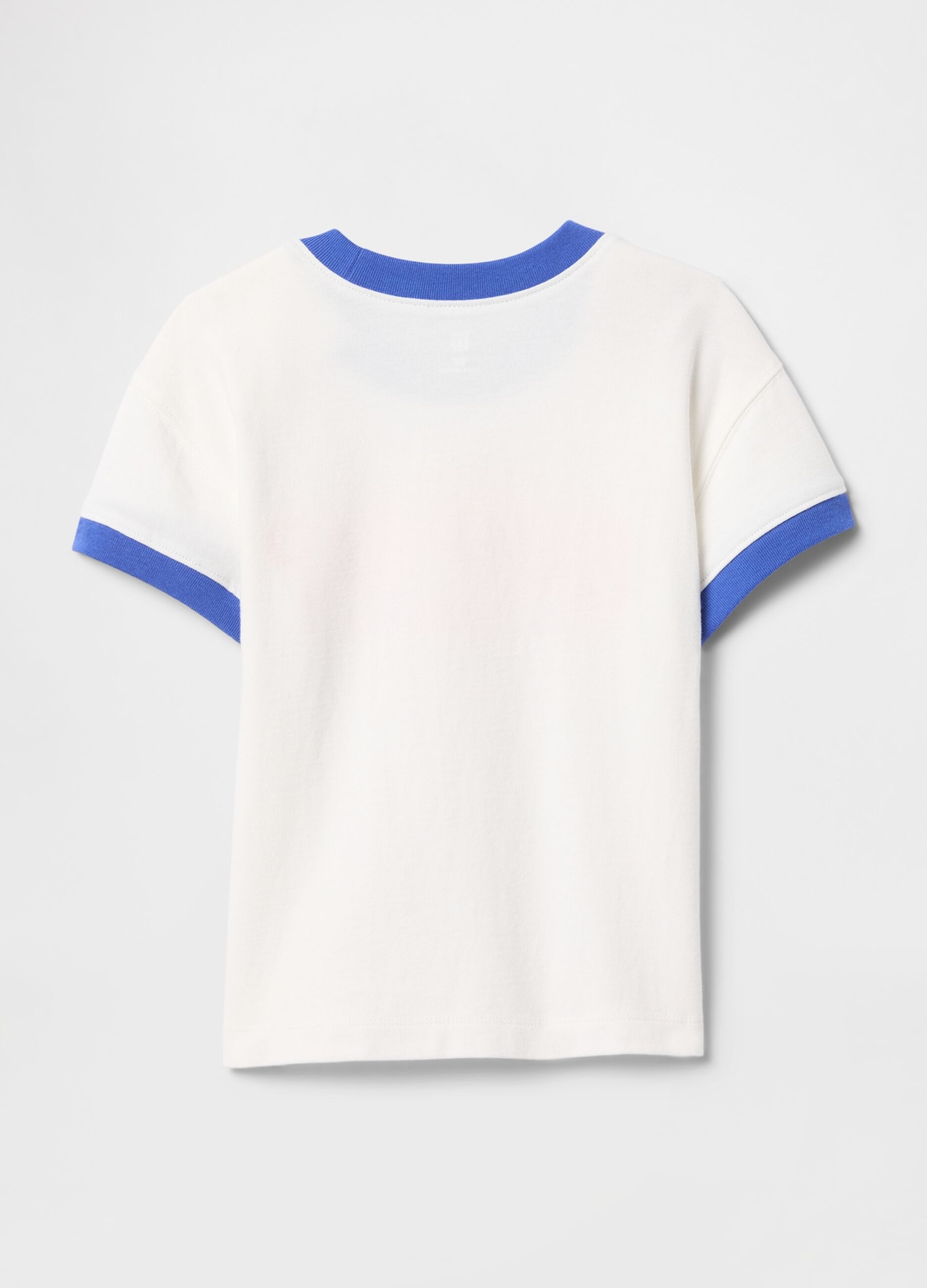 White Camp Gap T-shirt with blue details