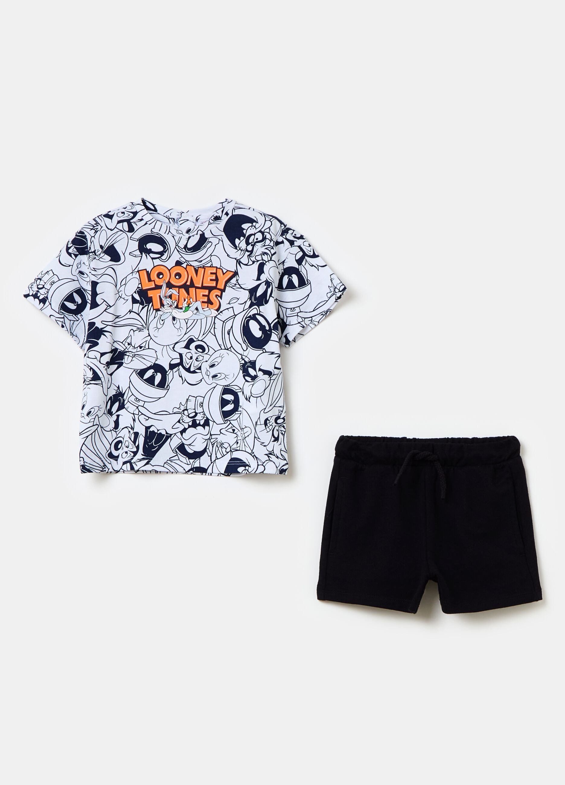 Cotton jogging set with Bugs Bunny print
