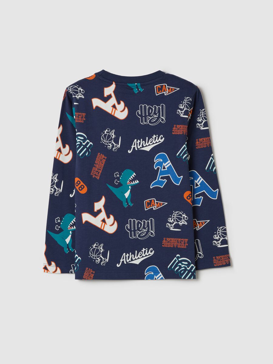 T-shirt with long sleeves and all-over print_1
