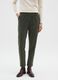 Green Stretch Cotton Regular Fit Trousers_1