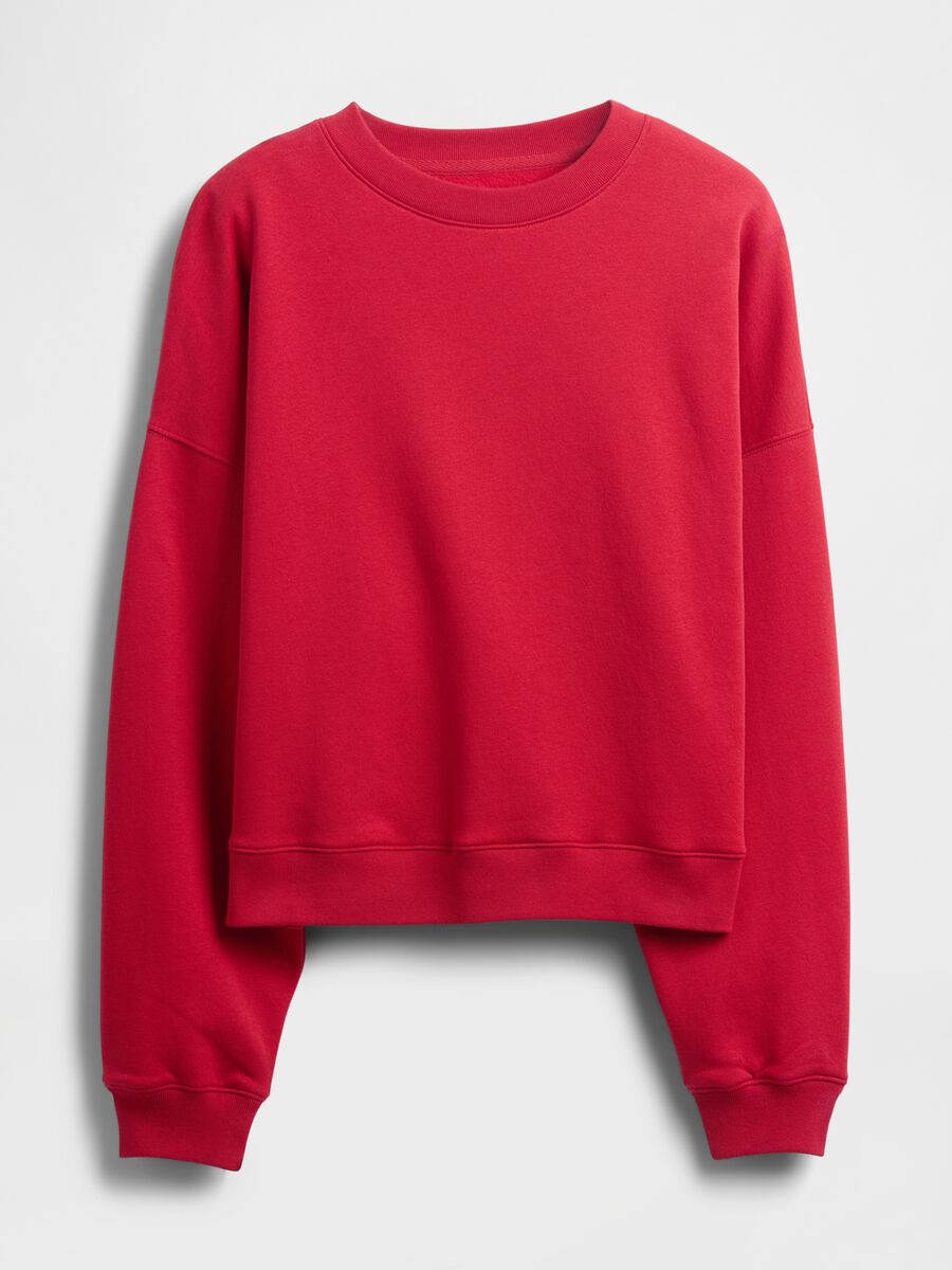 Red Crew Neck Sweatshirt_3