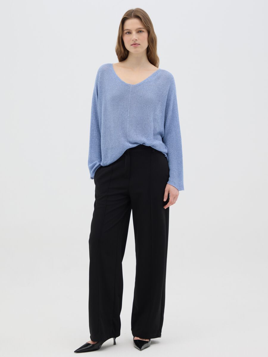 Blue Regular Fit Women's Jumper_1