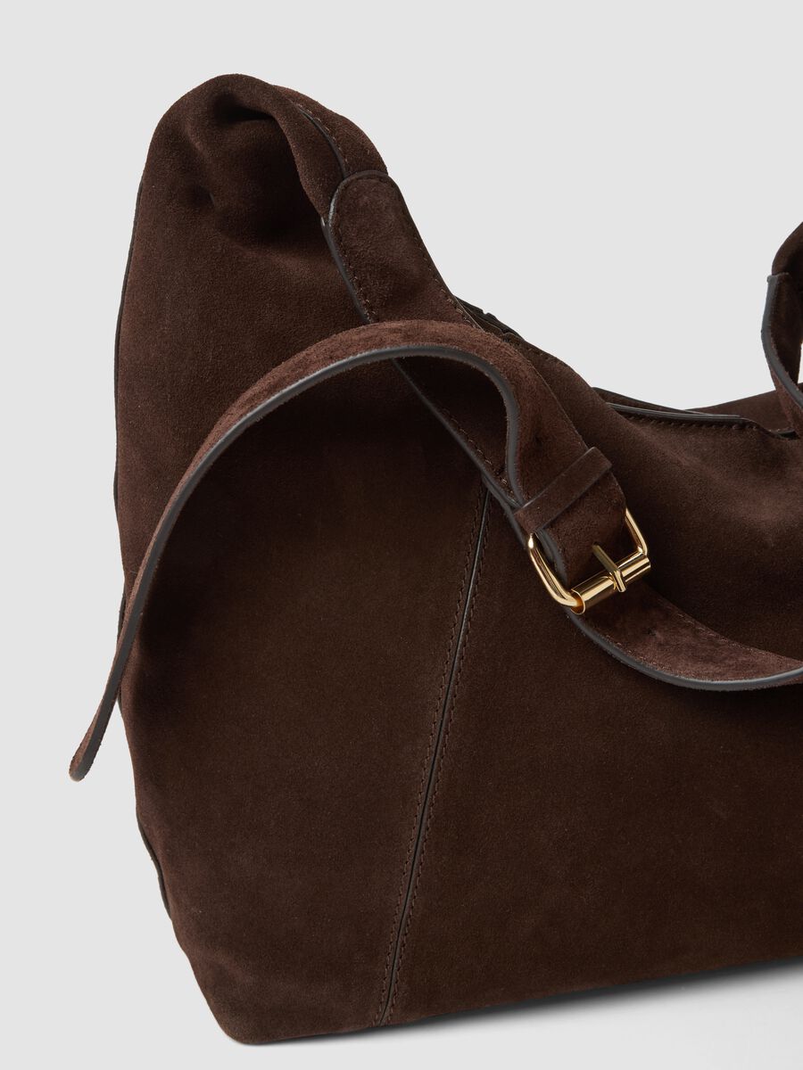 Borsa marrone in vera pelle a spalla_2