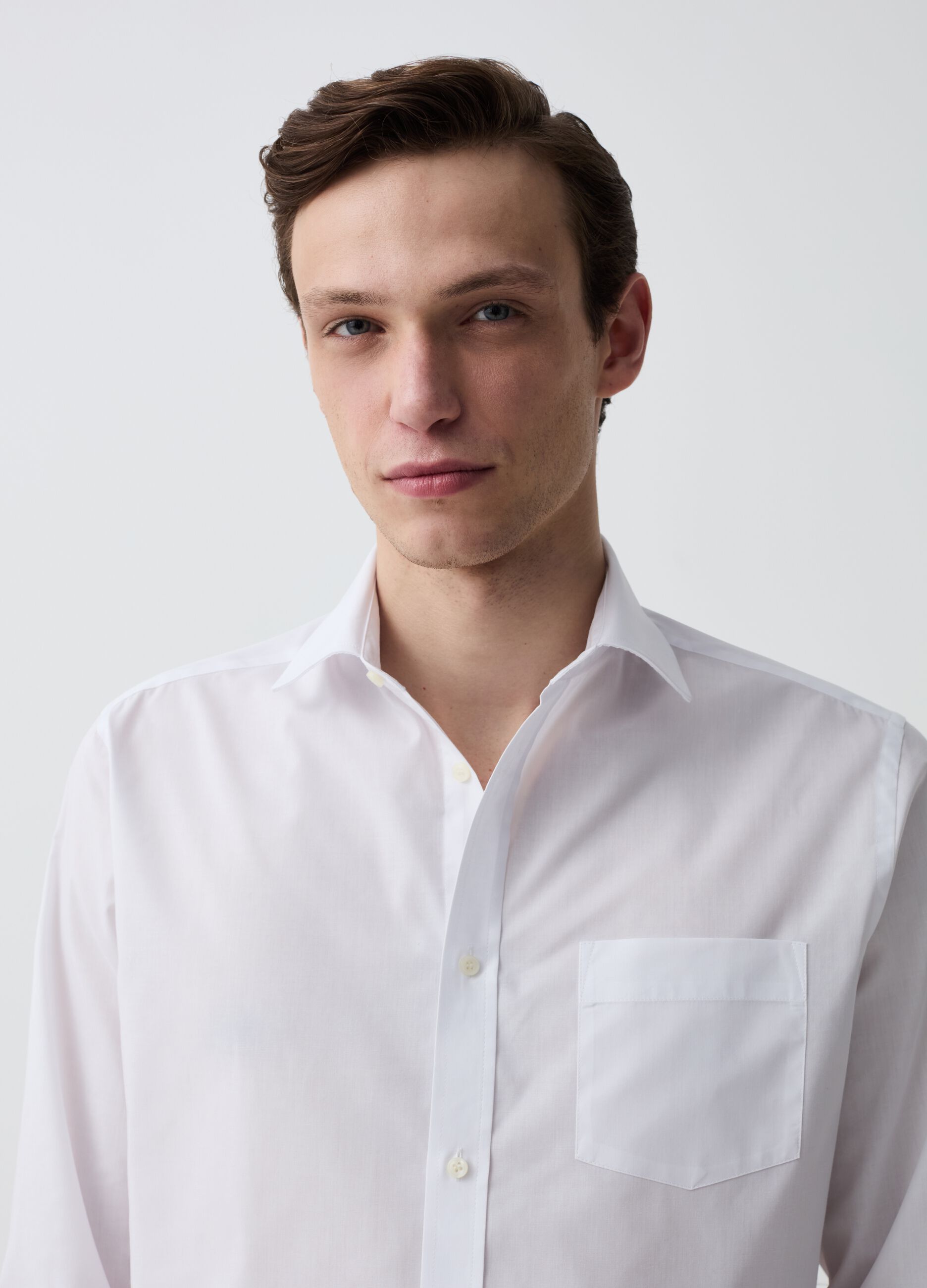 Regular-fit shirt with pocket