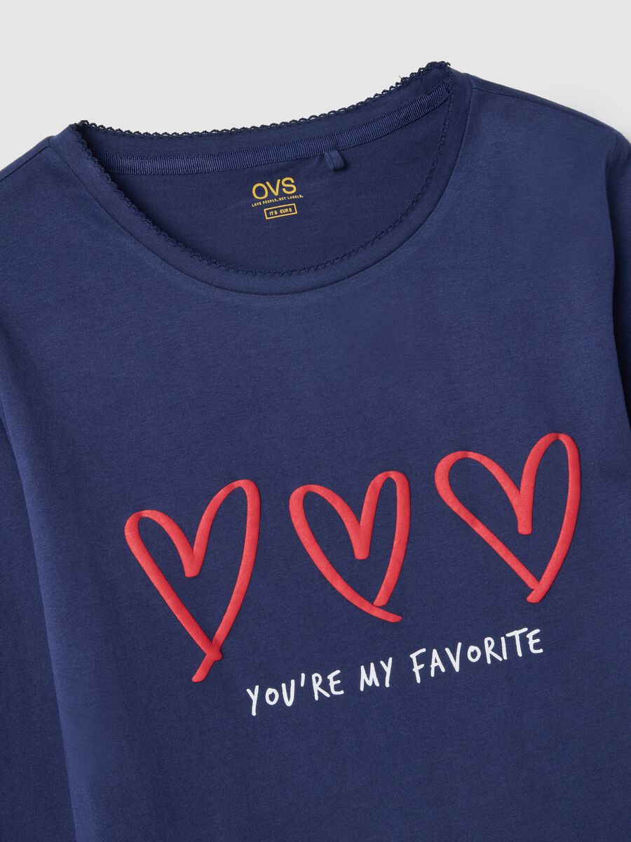 Pigiama blu in cotone_5