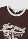 Brown regular fit stretch cotton t-shirt_5