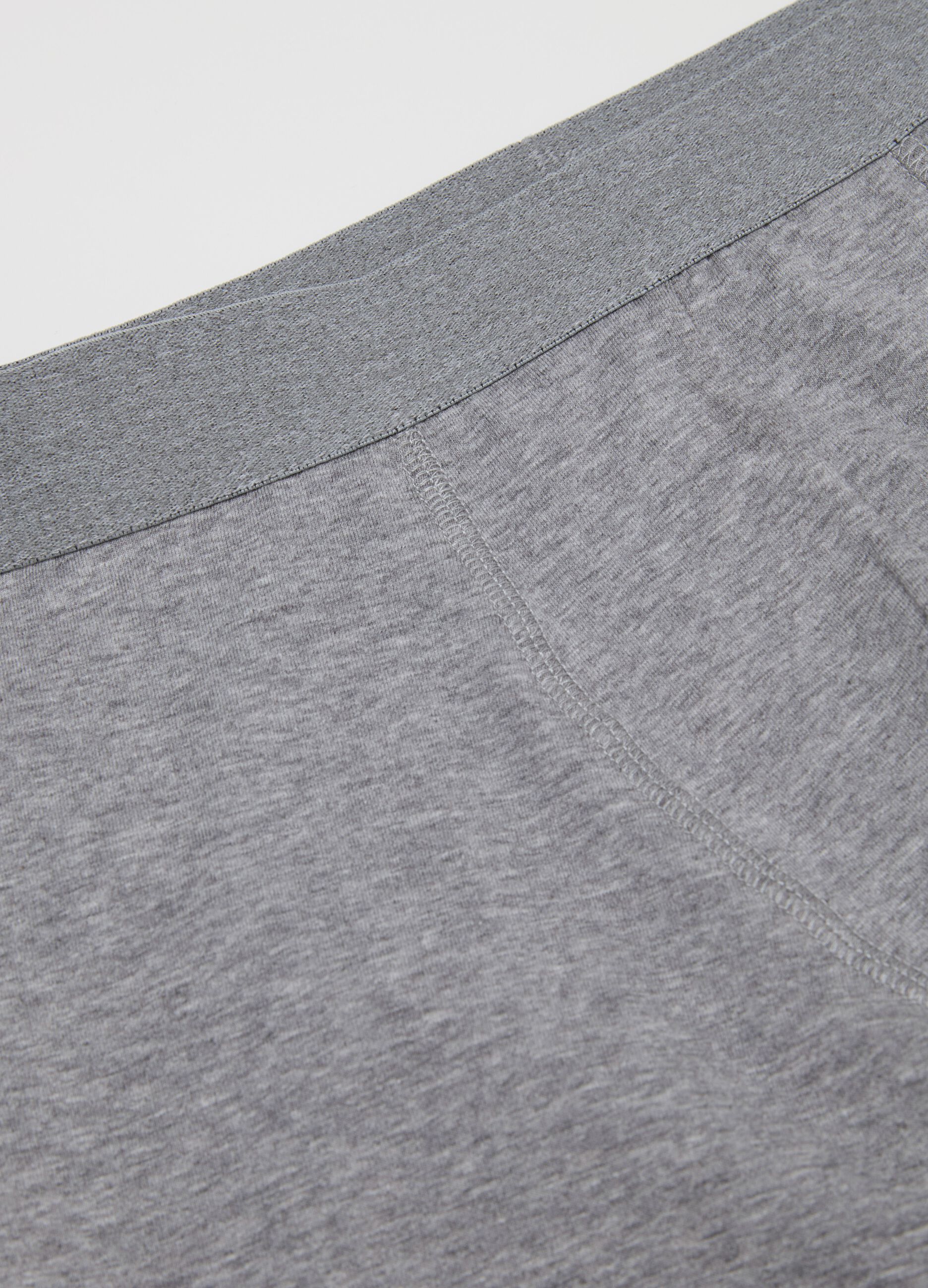 Midi boxer shorts in stretch cotton