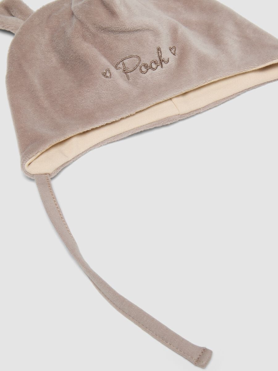 Set grigio con cuffietta e scarpine per neonati a tema Winnie The Pooh_2
