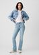 Flare-fit mini bootcut jeans with mid-rise waist_0