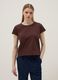 Brown short-sleeve pure cotton T-shirt, regular fit_2