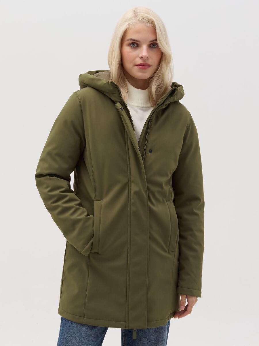 Parka lungo con imbottitura in REPREVE®_0