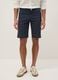 Blue stretch cotton shorts_1