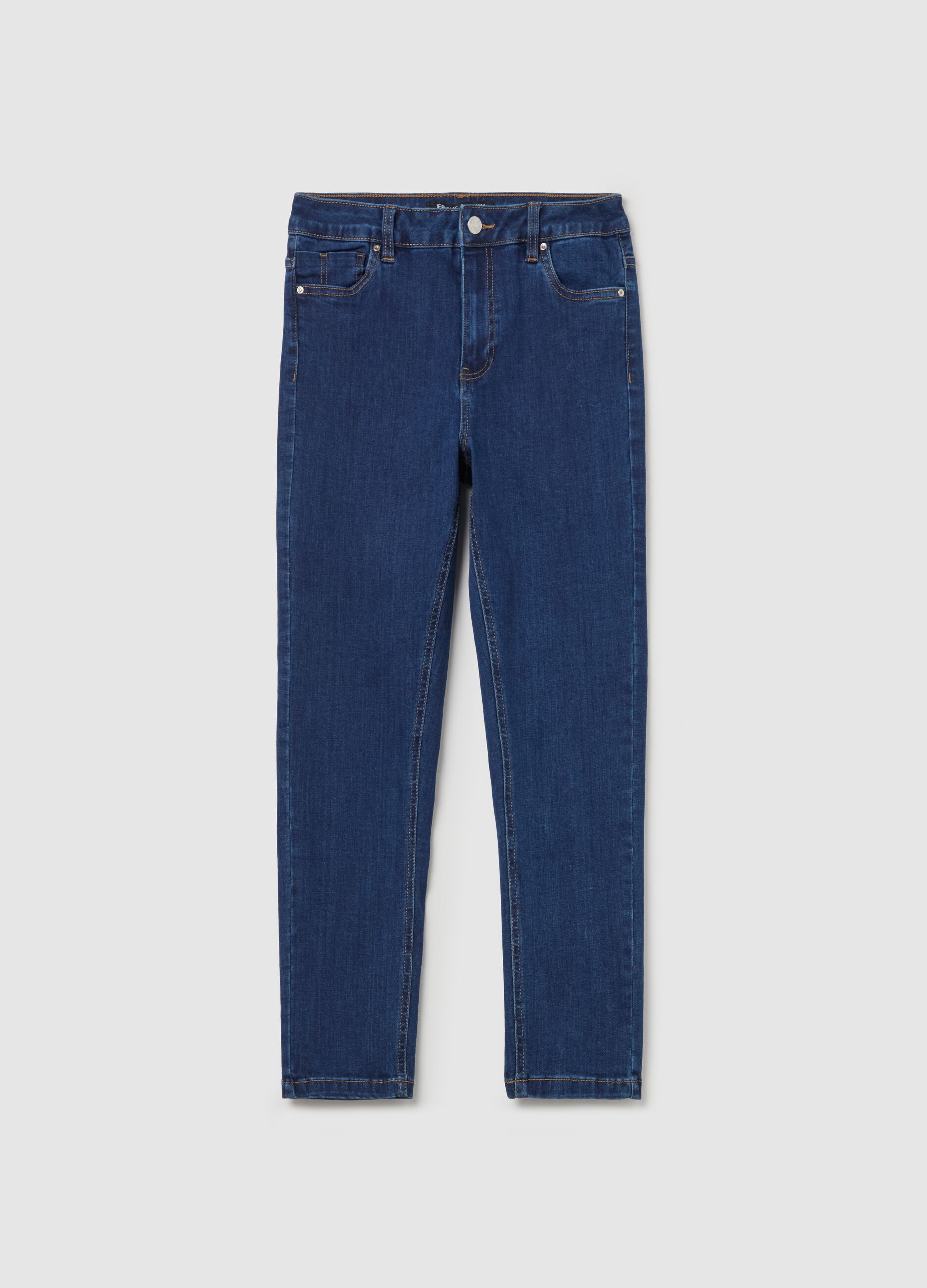 Skinny-fit crop jeans