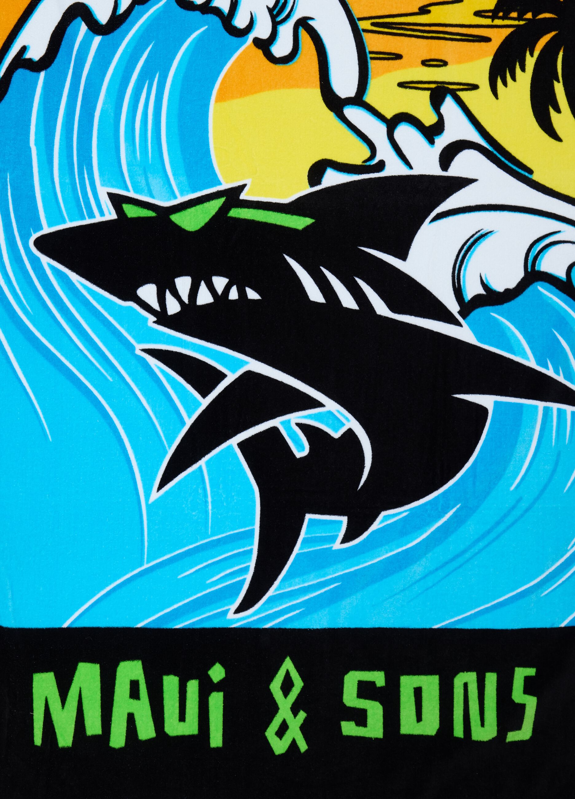 Colourful cotton beach towel by Maui & Sons