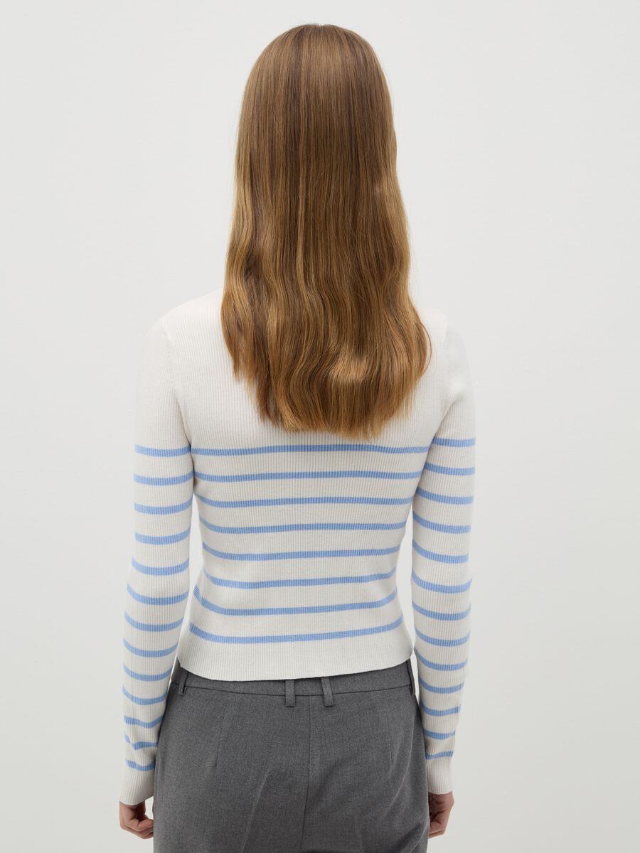 Striped top with mock neck_2
