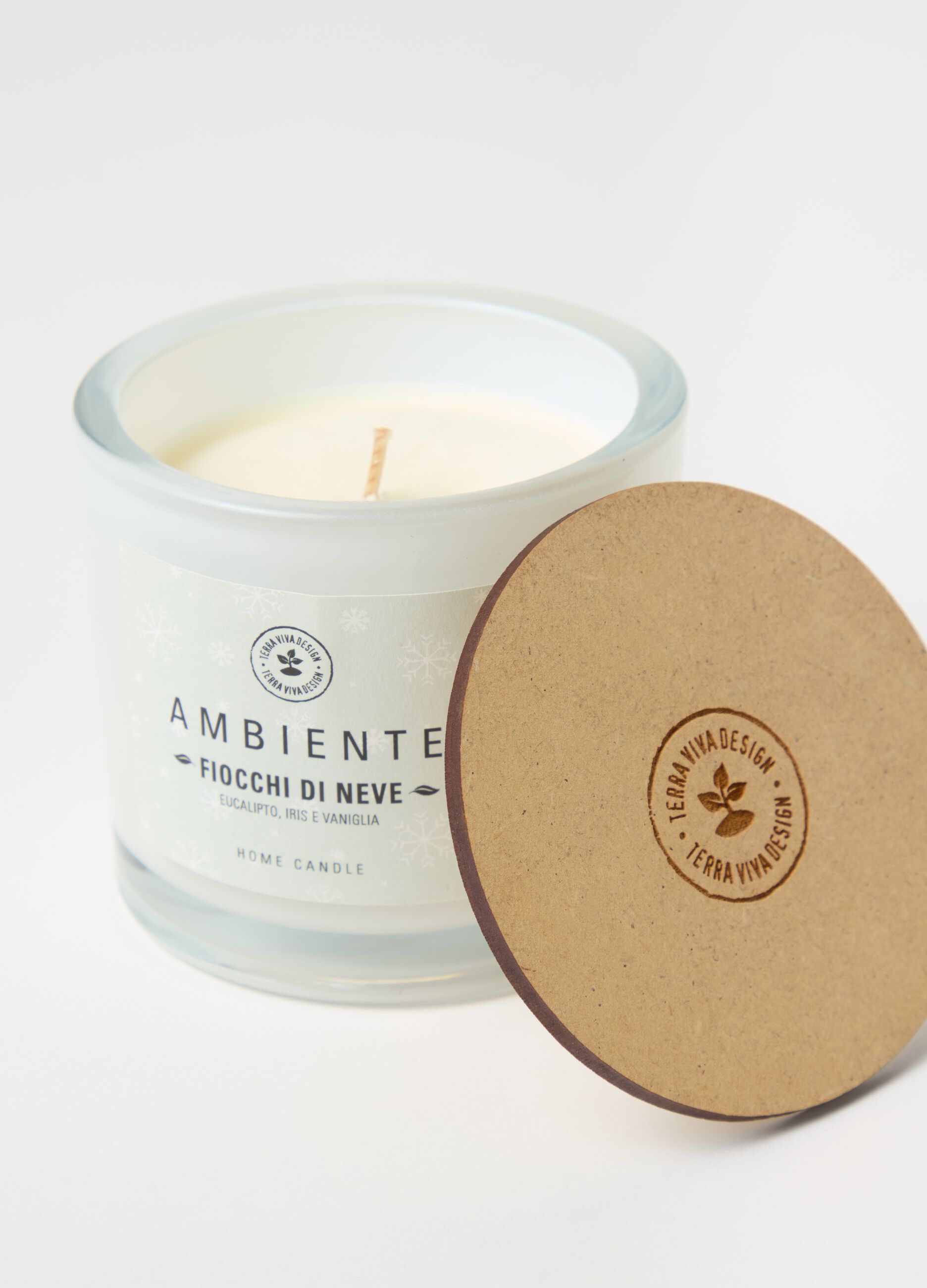 Candela per ambiente "Fiocchi di Neve"