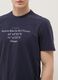 Blue short-sleeved pure cotton regular fit T-shirt_3