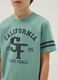 Boys&rsquo; green pure cotton T-shirt with graphic details, regular fit_2