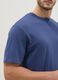 Short-sleeve pure cotton blue relaxed fit T-shirt_3