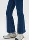Girls' Blue Denim Cotton Flare Jeggings_2