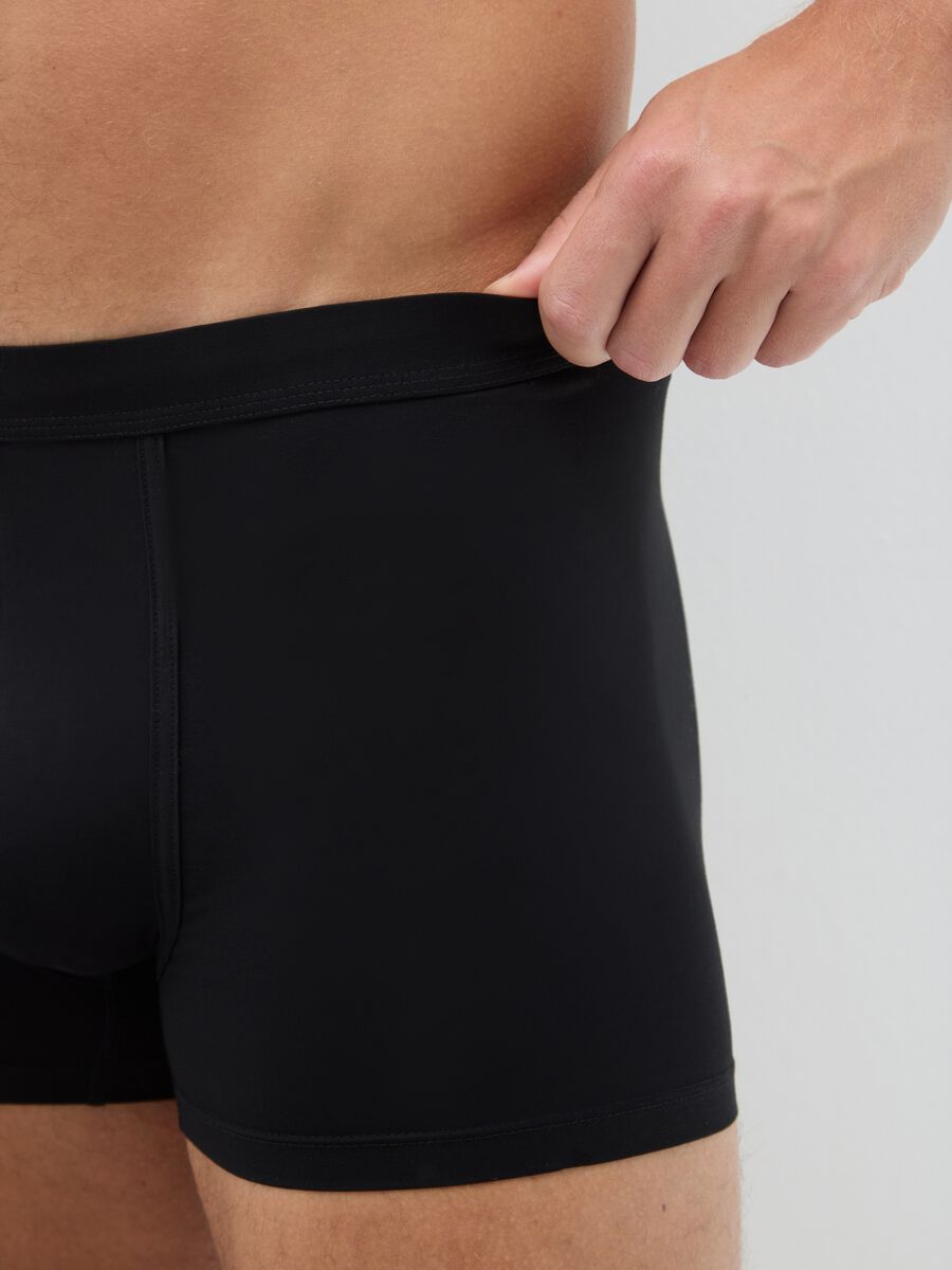 Twin pack black stretch cotton blend boxers regular fit_3