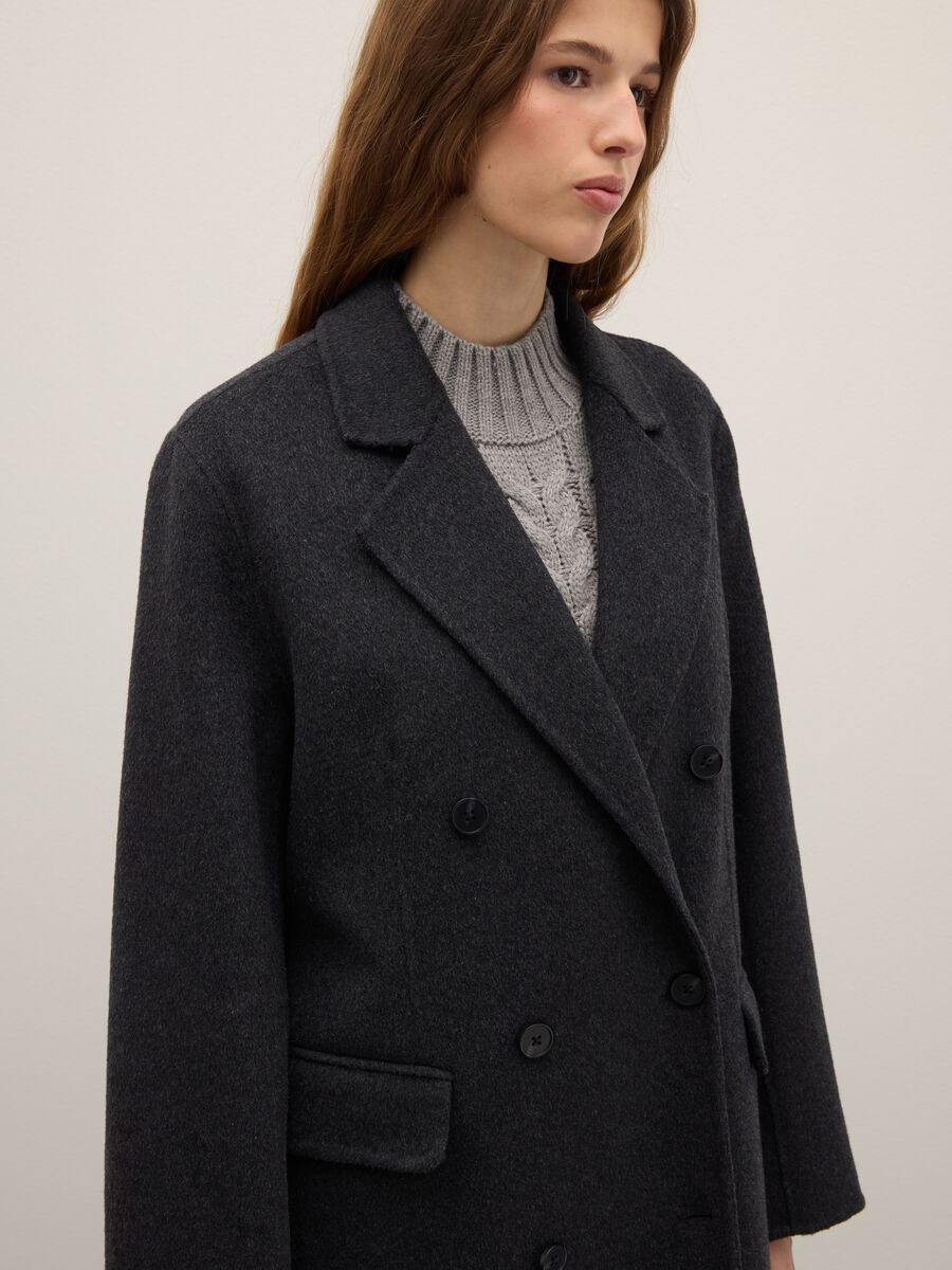 Long black wool blend coat_3