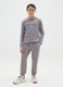 Boys' grey regular fit jogger trousers in pure cotton_0