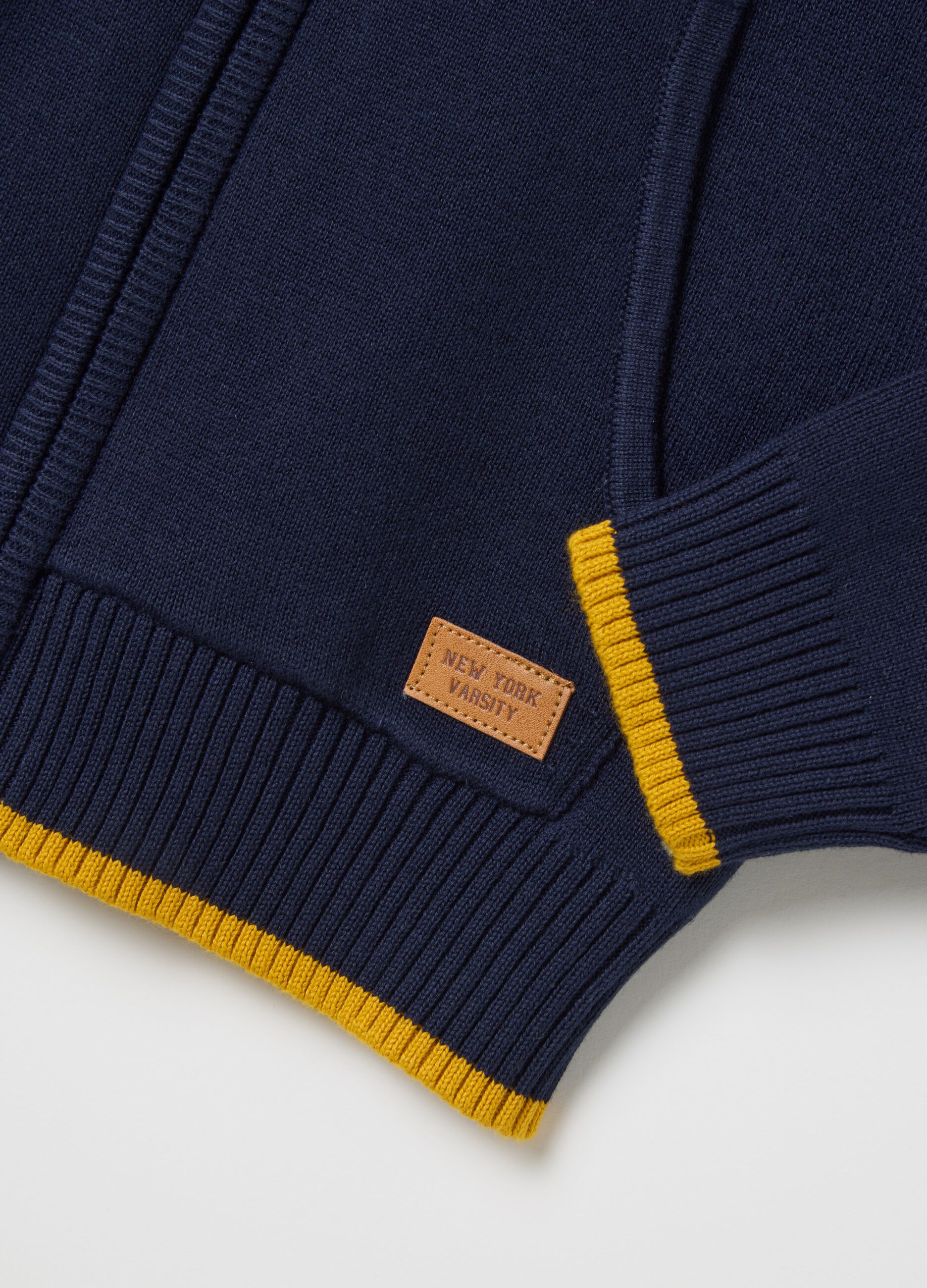 Children's blue pure cotton cardigan regular fit