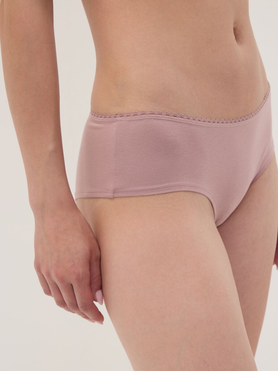 Tripack di slip hipster multicolor in cotone organico elasticizzato_3