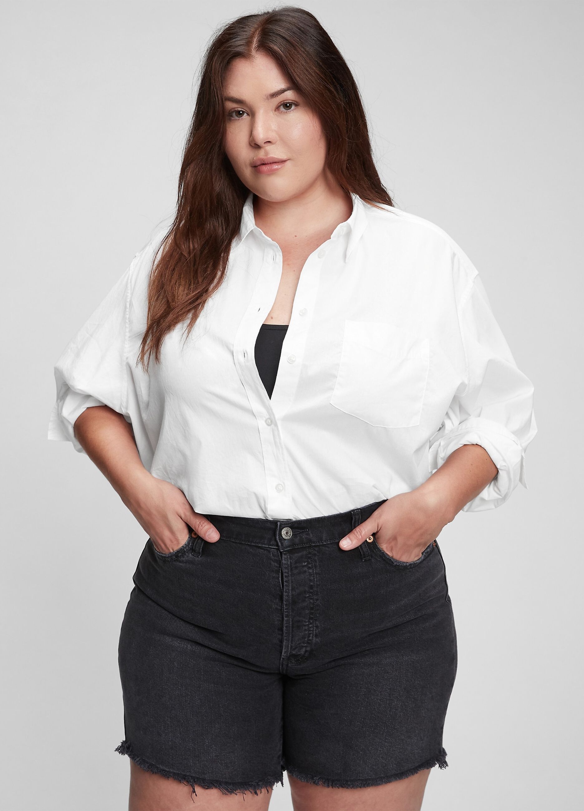 Camicia oversize in cotone