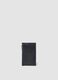 Blue genuine leather card holder with zip_1