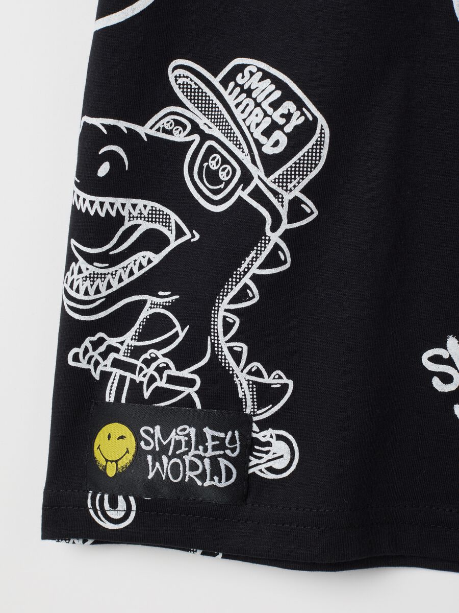 Black regular fit pure cotton children's t-shirt_2