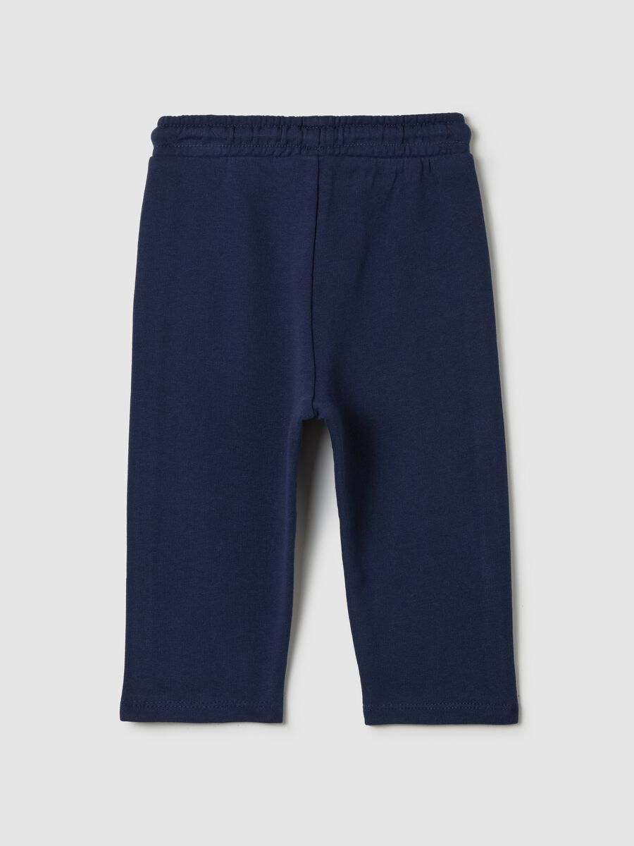 Joggers with drawstring and contrasting piping_1