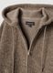 Light brown sherpa hoodie sweatshirt with crew neck_1