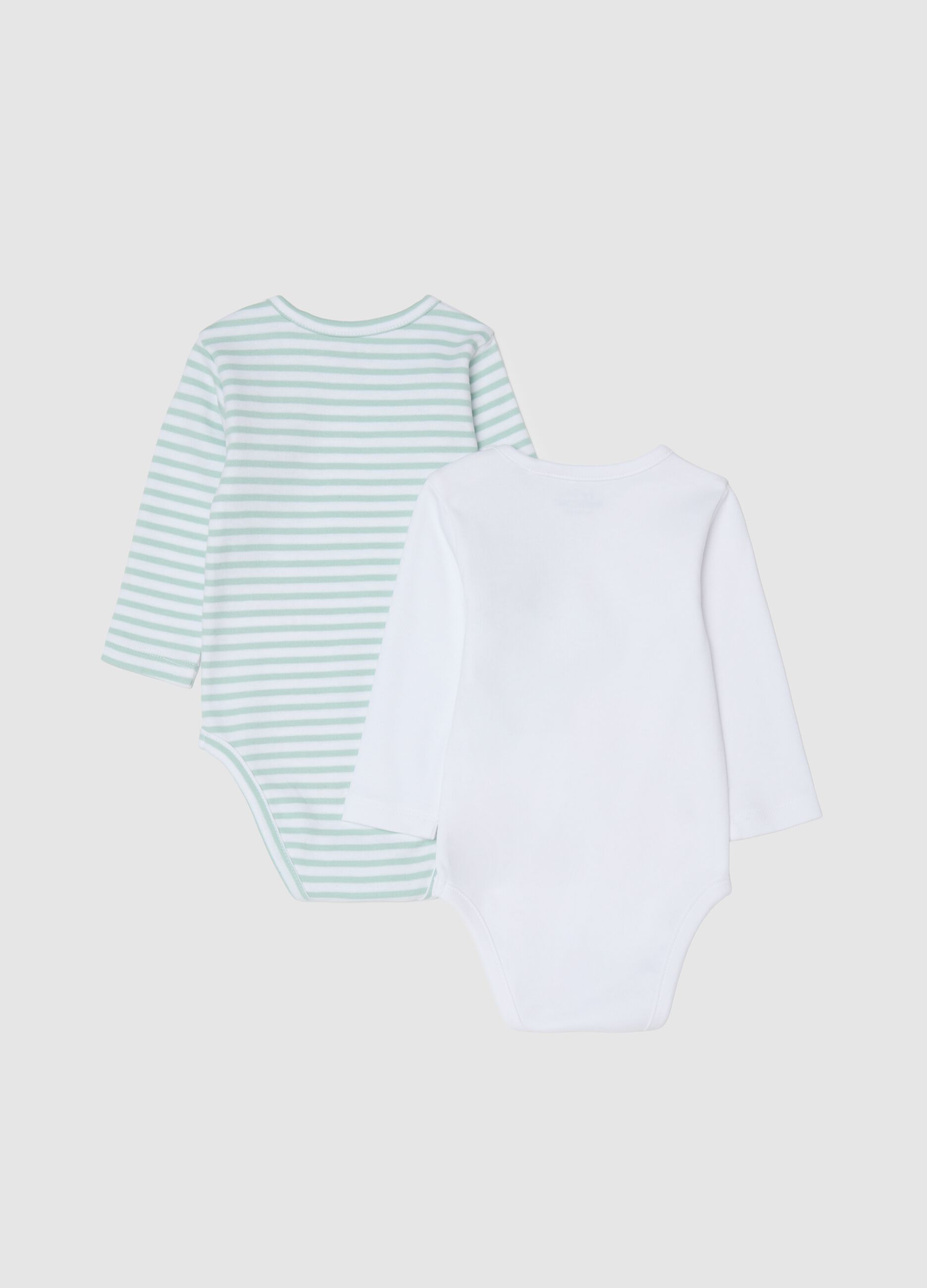 Multicolour pure cotton newborn bodysuit duo pack