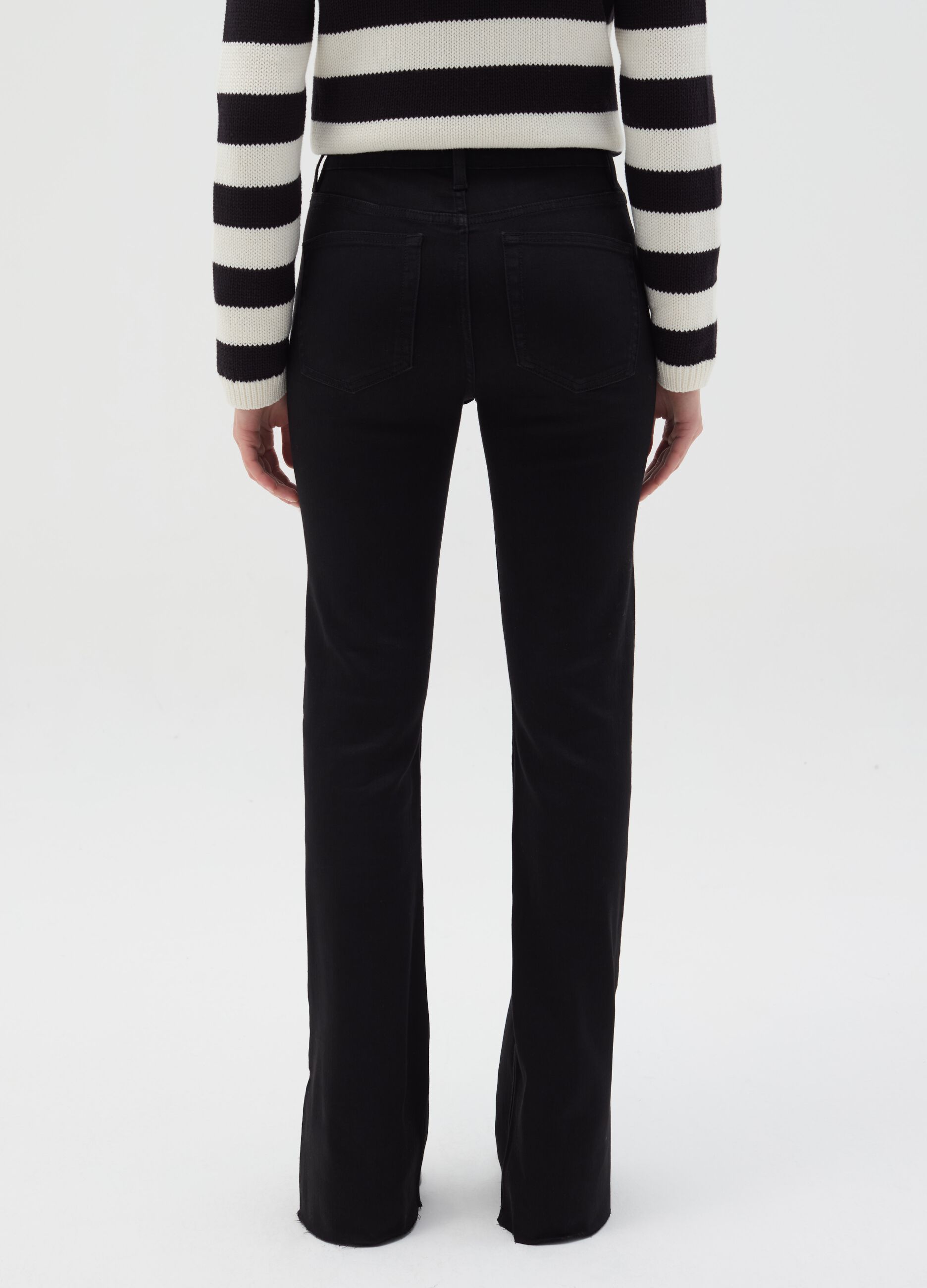 Jeans bootcut flare fit con spacchi