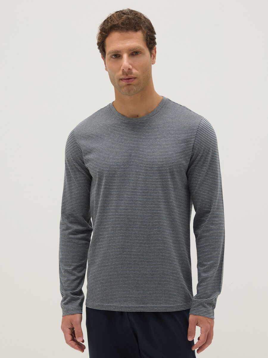 Long pyjamas in pure multicolour cotton regular fit_1