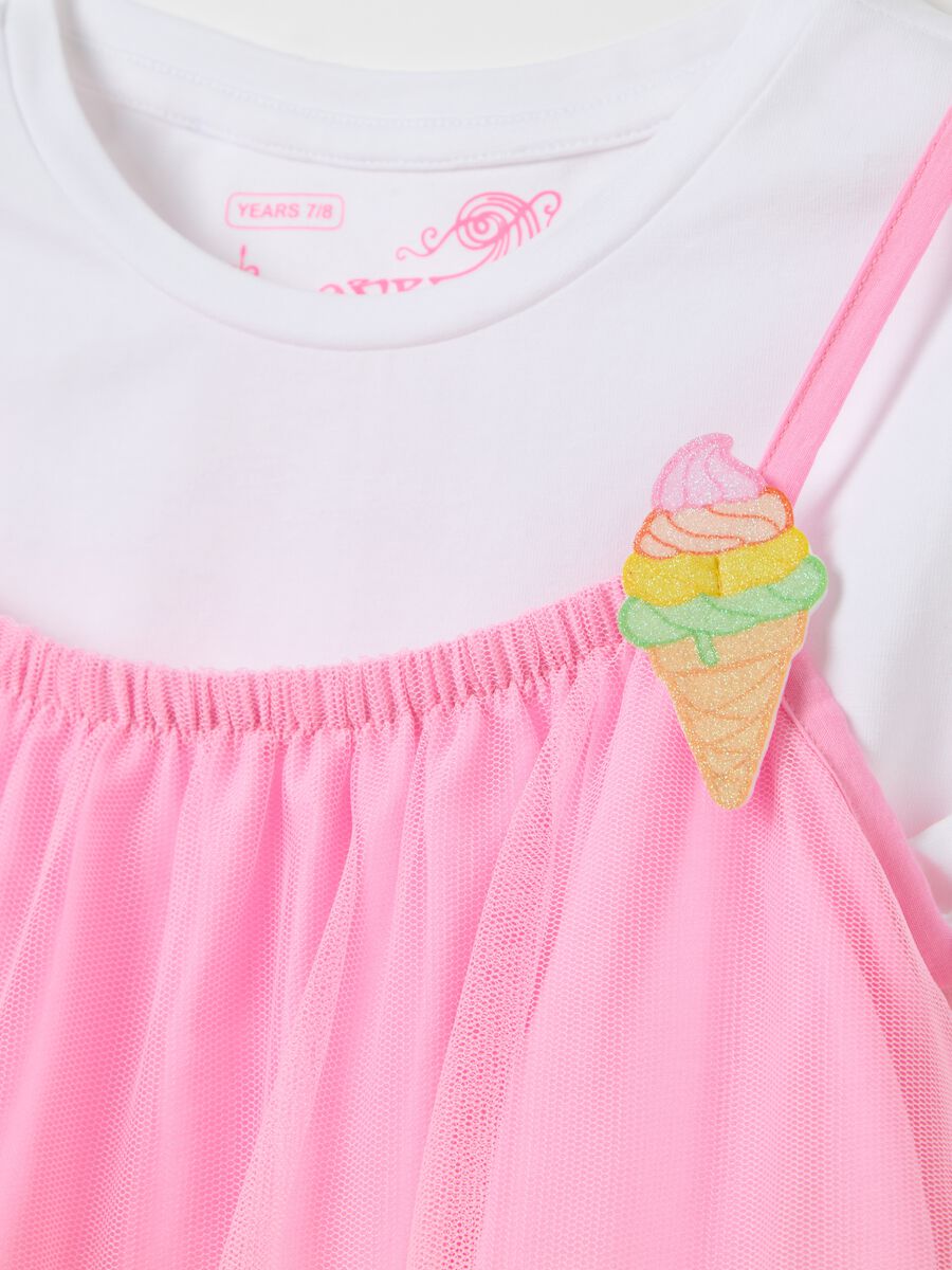 Girl's long dress in multicolour blend regular fit_2