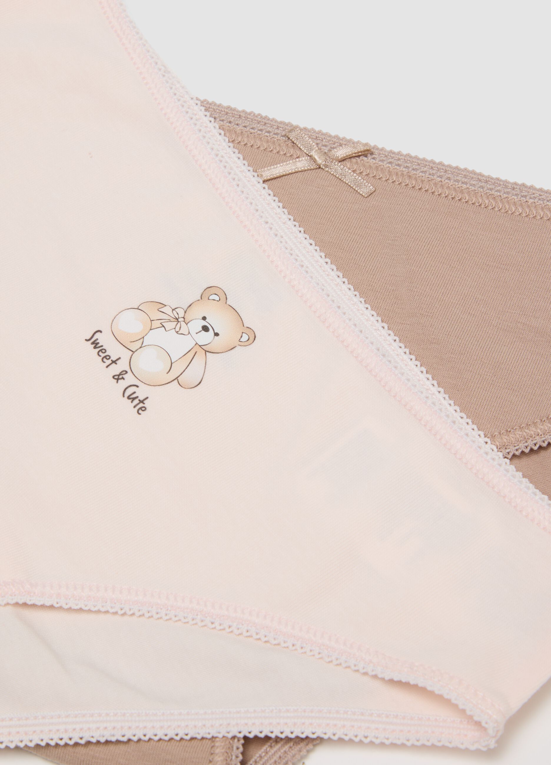 5-pack of multicoloured organic cotton briefs for girls