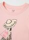 Girls' Pink Cotton T-Shirt Regular Fit_2