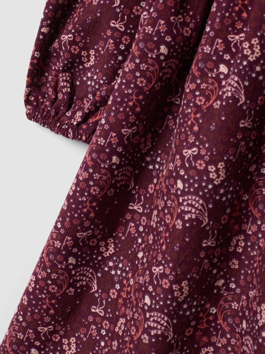 Abito girocollo rosso bordeaux in puro cotone regular fit_3