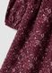 Burgundy red crew-neck pure cotton dress, regular fit_3