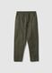 Slim Fit Green Chino Trousers in Pure Cotton_4