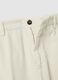 White corduroy chino trousers in pure cotton with regular fit_1